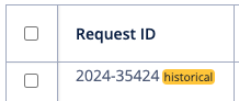 Request ID screenshot